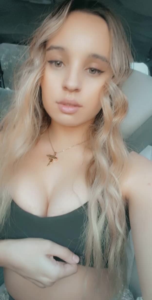 Flashing my boobs in the car?