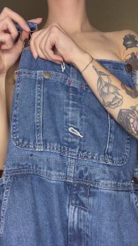 i love these overalls for their easy access!