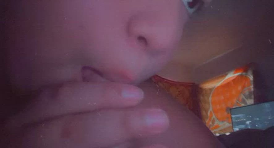 blowjob kissing latina licking gif