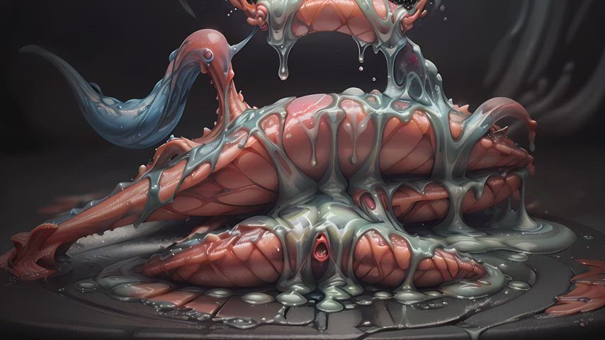 animation horror slime gif