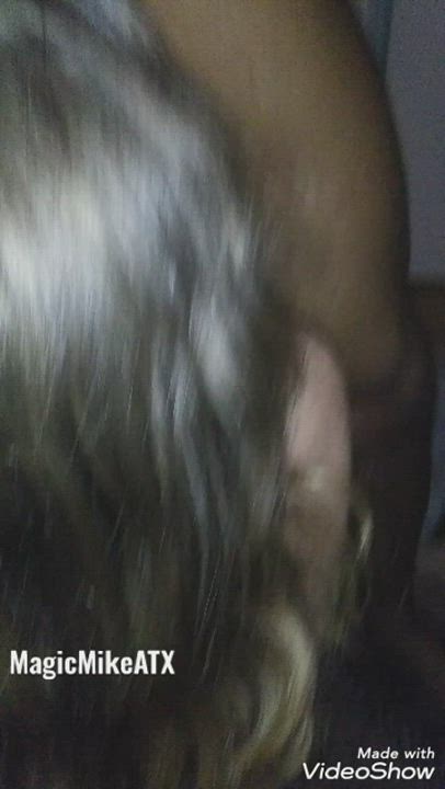 BBC Big Dick Blowjob Interracial Petite White Girl gif