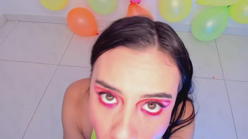 big dick big tits blowjob caption face fuck facial fake tits wife gif
