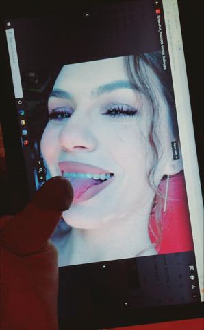 This whore is desperate for cum, dm me and help her. how can you resist not shooting
