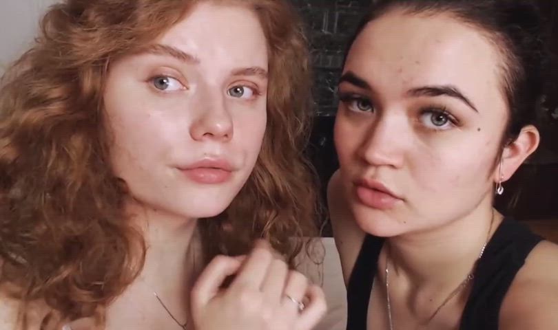 ...lesbian french kissing