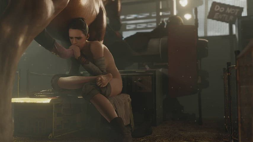 3D Animation Blowjob gif
