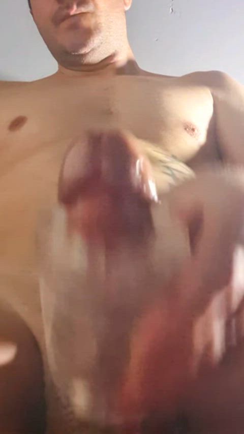 cumshot big dick cock masturbating orgasm jerk off cum solo gif