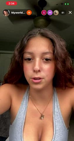 flashing nipples nipslip tiktok gif
