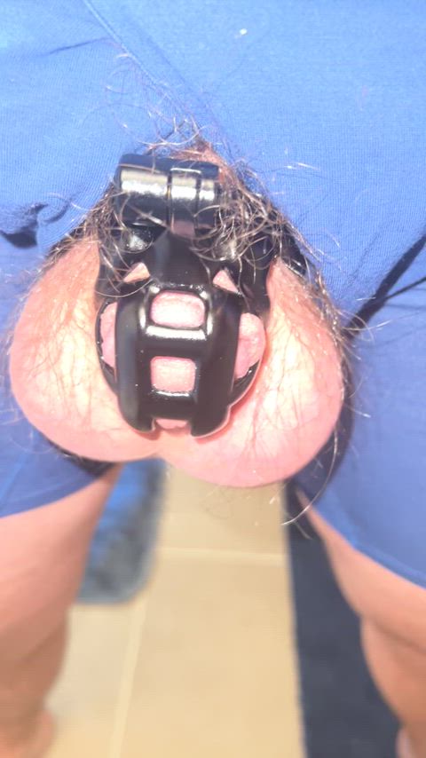 chastity precum prostate massage gif