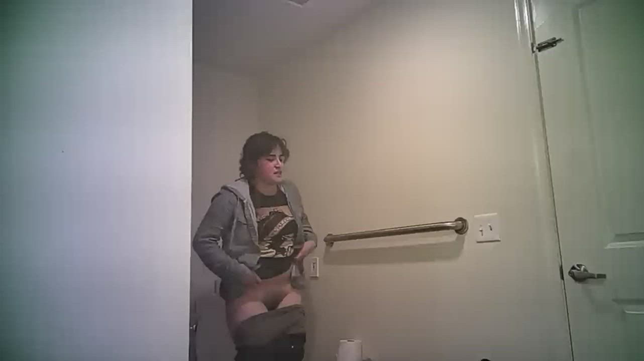 Bathroom Cam Niece gif