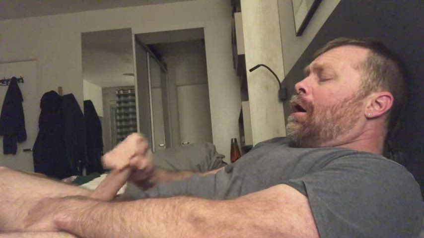 cumshot male masturbation masturbating old gif