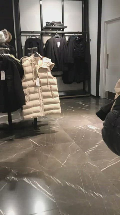 ass exhibitionist sport spy teen voyeur walking gif