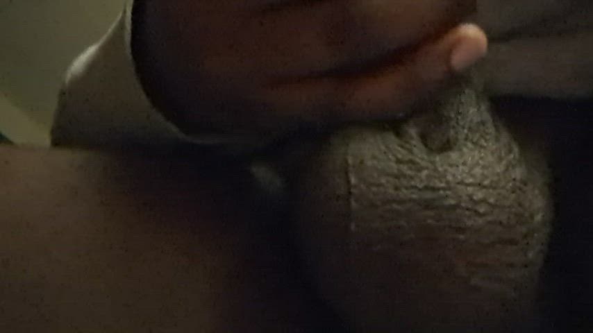 get on your knees a drain these heavy black balls down your throat