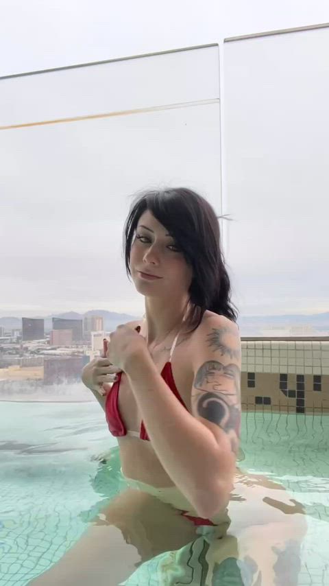 bikini small tits solo gif