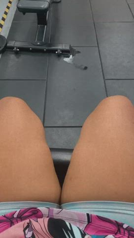 anime gym gymnast leggings legs legs up public pussy pussy lips gif