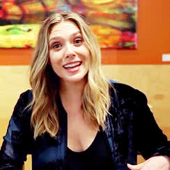 Boobs Elizabeth Olsen Smile gif