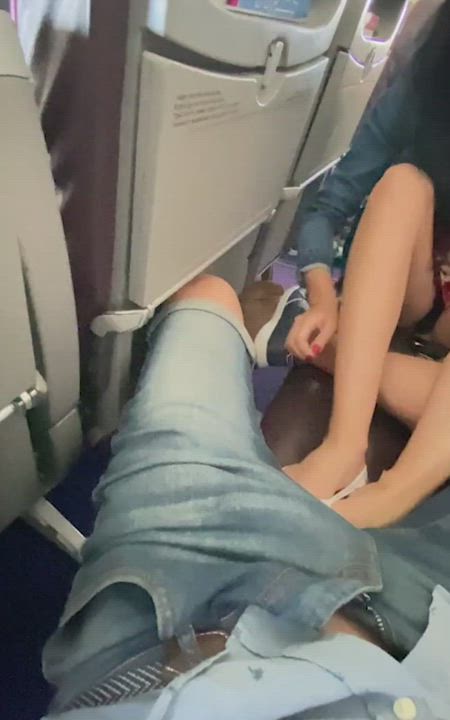Handjob on a plane [Part 2]