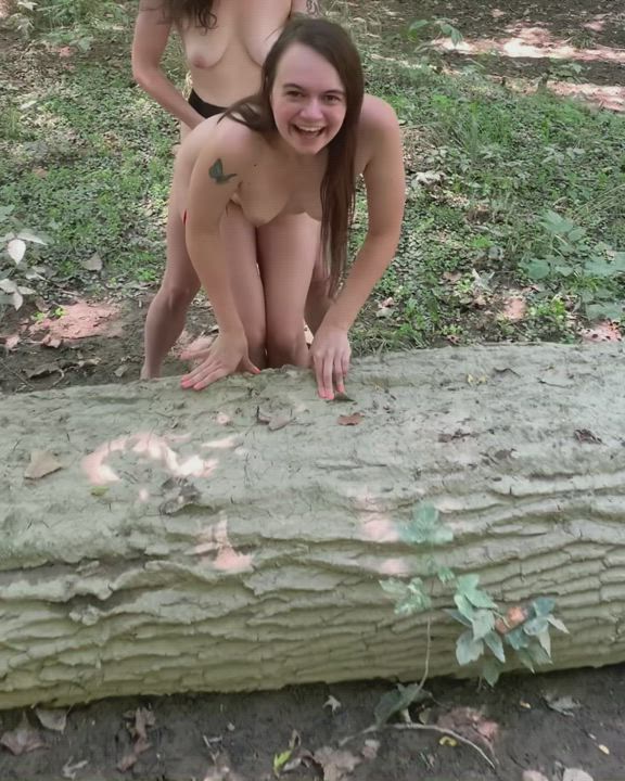 It turns me on so much when she uses her strap in public, but I wish a stranger could