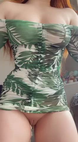 Fuckdolls look great in tight sheer dresses, especially with nothing underneath