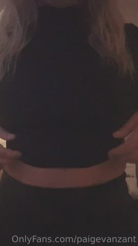 boobs bouncing tits celebrity nipple piercing onlyfans paige vanzant topless gif