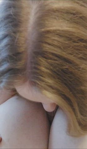 big tits cum in mouth dildo gif