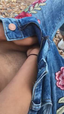 Beach Masturbating Public Rubbing gif