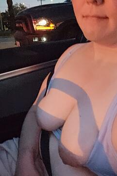 Boobs Car Flashing Porn Image by s3xfun69Truck pulling up will get a surprise in