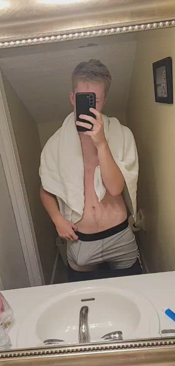 Revealing my 18 YO cock for you