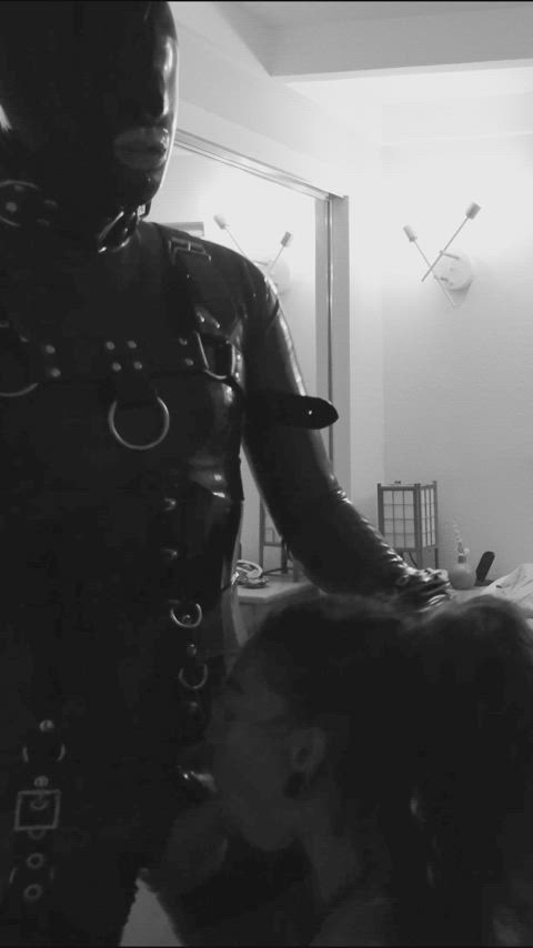 Slapped and spit on by Latex Dom
