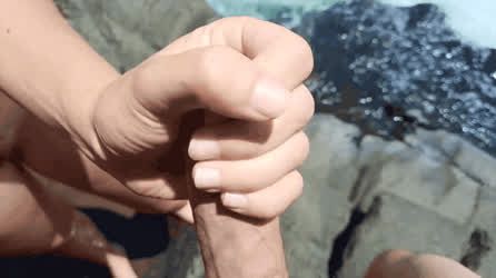 Surprise! I'm going to empty your balls into the river