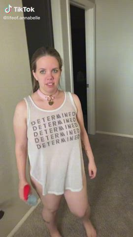 bouncing tits braless non-nude tiktok gif