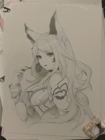 animation anime art catsuit hentai small tits gif