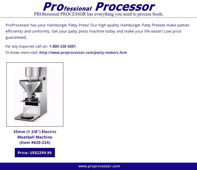 hamburger patty press