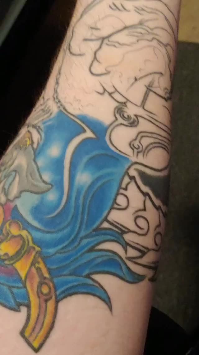 In Progress Aurelion Sol Tattoo