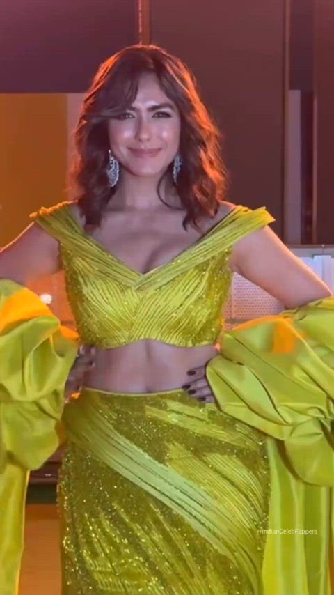 Mrunal Thakur and her booty show in green designer dress at IIFA Utsavam Award 2024