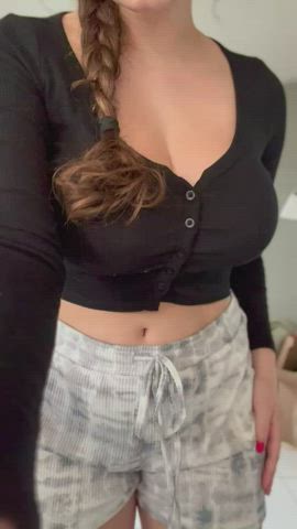 big tits boobs white girl gif