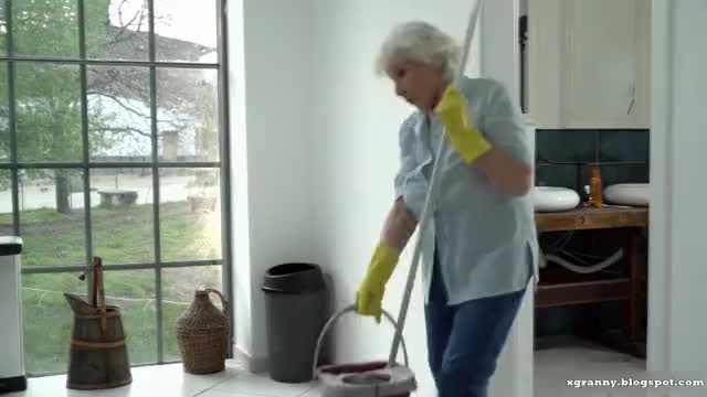 Grandma sex with young boy
