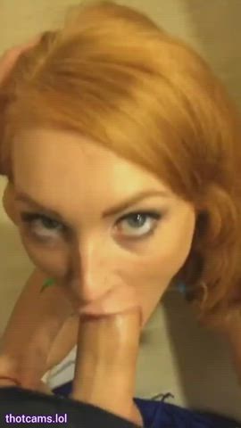 amateur big dick blowjob deepthroat face fuck homemade redhead gif
