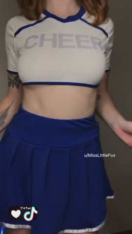 cheerleader nsfw onlyfans redhead strip tiktok petite tik-tok twerking gif