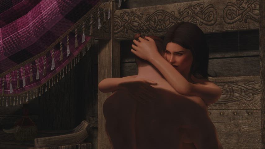 3d lotus position passionate gif