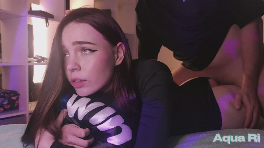 18 Years Old helpless girl doggy
