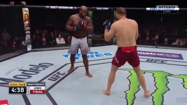 DERRICK LEWIS BLACK BEAST KO tybura