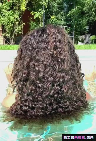 ass big ass bikini fitness pussy slow motion swimming pool tight gif