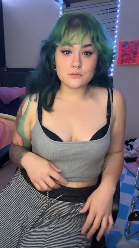 My tits almost popped out for a second there, I bet you’d die for it slut.