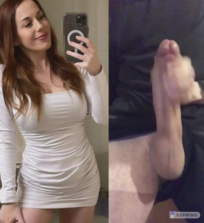 Big Cock Cums Hard For Babe In Tight Dress
