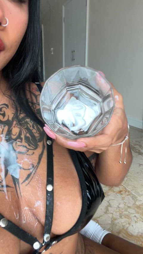 cum eating instructions cum on tits cumslut gif