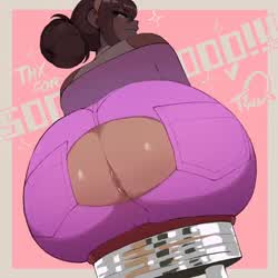 Animation Ass Ass Clapping Asshole Big Ass Bouncing Hentai Thick Twerking gif