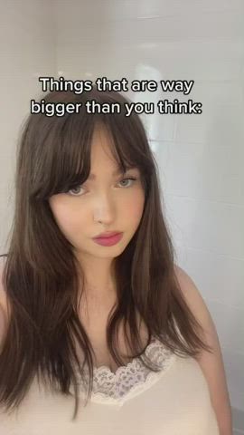 big tits bouncing tits cleavage gif