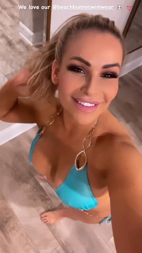 bikini blonde celebrity gif