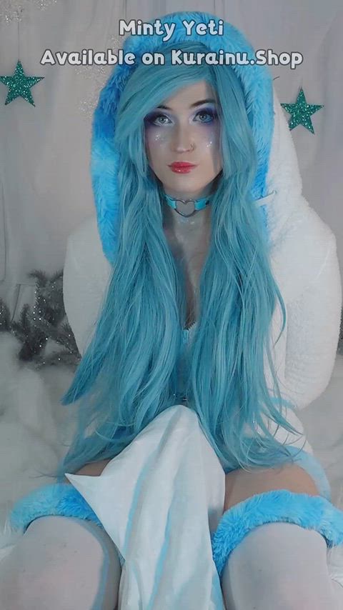 bdsm cosplay handcuffed oil oiled nsfw-cosplay gif