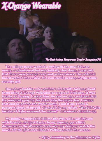 Kyle, Cumming to the Cinema as Kylie